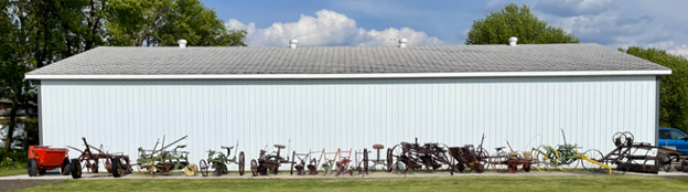 Display of old implements